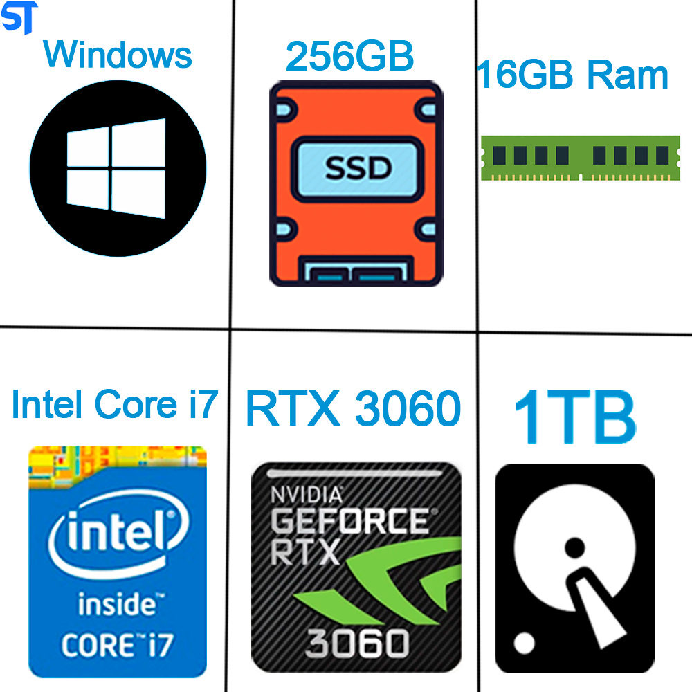 Microcomputador Dell XPS 8940 Core i7-10700, RAM 16GB, GeForce RTX 3060, HDD 1TB, SSD 256GB, Wifi 6 AX1650i, DVD+-RW, MC